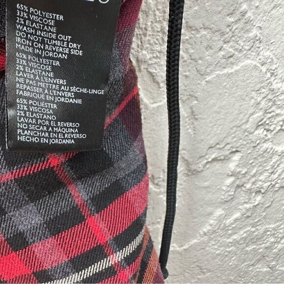 URBAN OUTFITTERS Plaid Pants Womens Medium Low Rise Drawstring Waist Academia - Picture 11 of 11